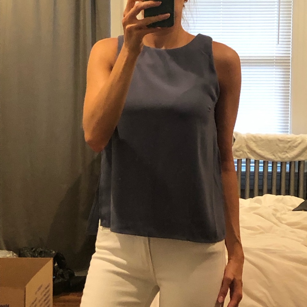 Astr steel blue tank - S